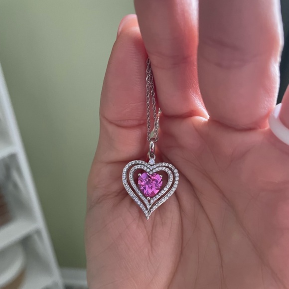 π Host Pick π Pink Sapphire Necklace - Picture 6 of 8